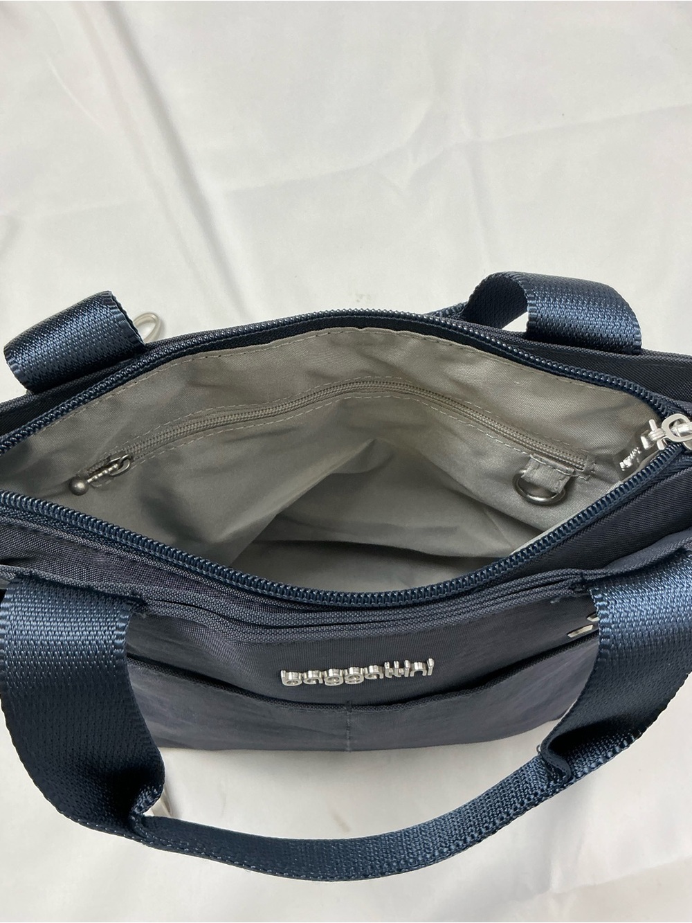 Baggallini Navy Compact Tote with Top Handles - Picture 5 of 6